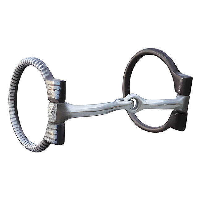 Professional's Choice Bob Avila D-Ring Snaffle Bit with Silver image number null