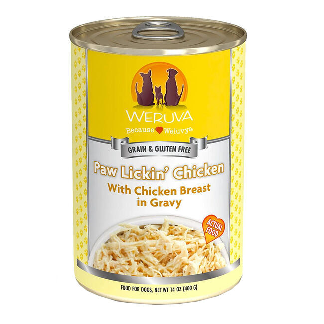 Weruva Paw Lickin' Chicken Grain Free Dog Food 14 oz image number null