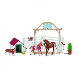 Schleich Hannah's Guest Horses with Ruby the Dog