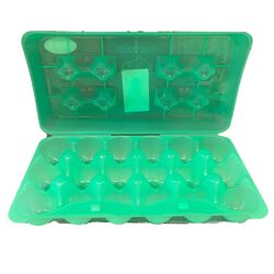 Plastic Egg Carton 18pk - Green