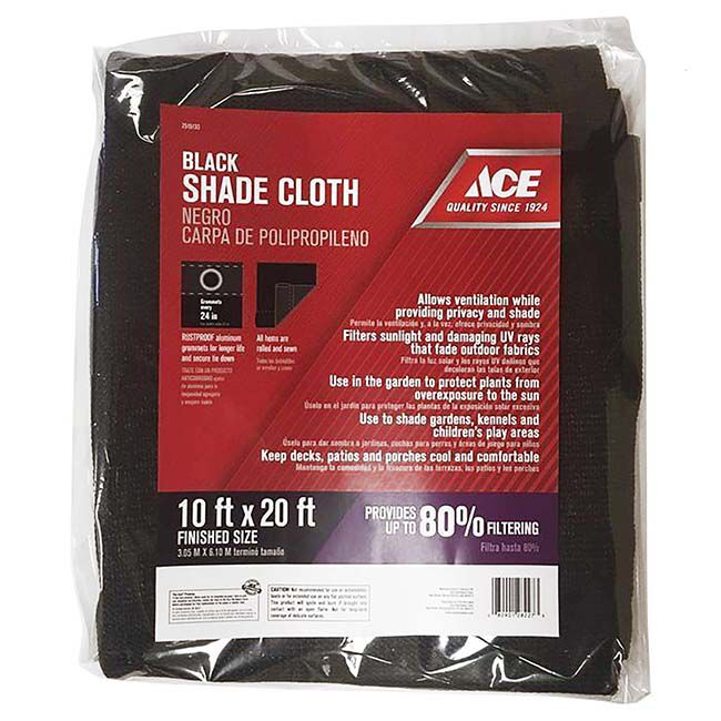 Ace Hardware Heavy-Duty Polyethylene Shade Cloth - Black image number null