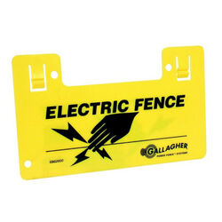 Gallagher Electric Fence Warning Sign