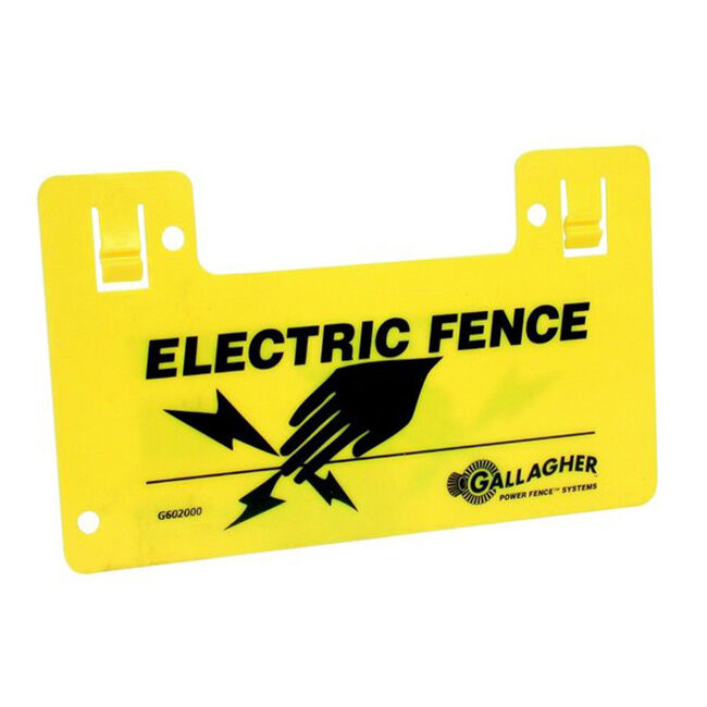Gallagher Electric Fence Warning Sign image number null