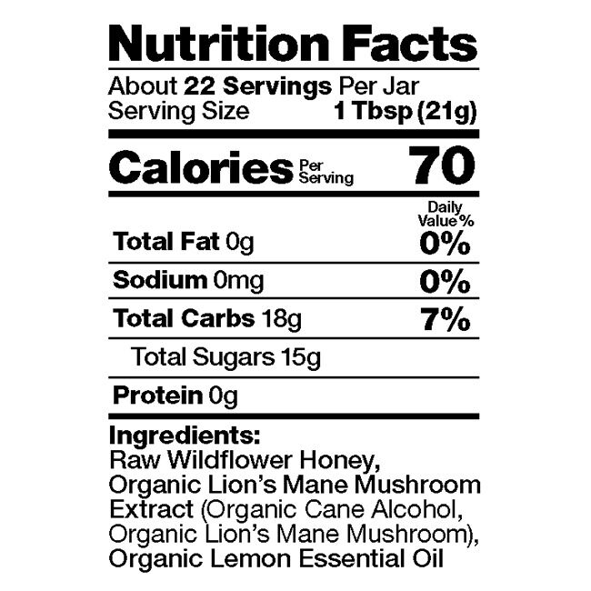 Bee Shepherd by Frangiosa Farms Raw Honey with Lion's Mane Mushroom - 12 oz image number null