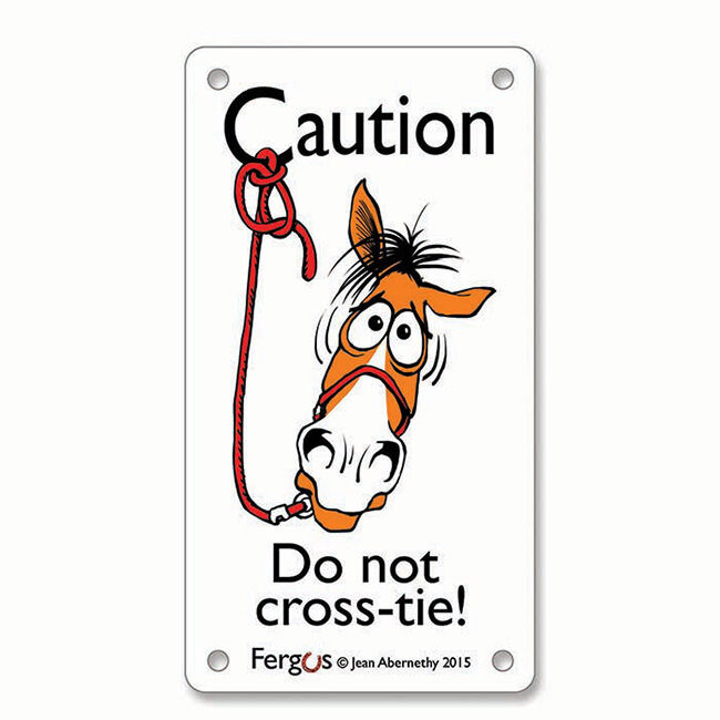 Kelley and Company Fergus Barn Sign - "Caution: Do Not Cross-Tie!" image number null