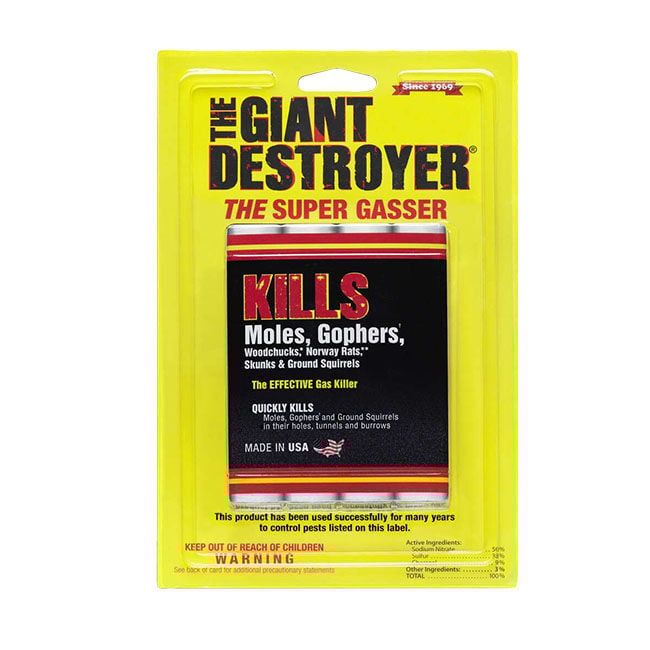 Atlas The Giant Destroyer Gasser Fog for Gophers & Moles - 4-Pack image number null
