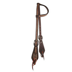 Professional's Choice Single Ear Chocolate Confection Headstall - Closeout