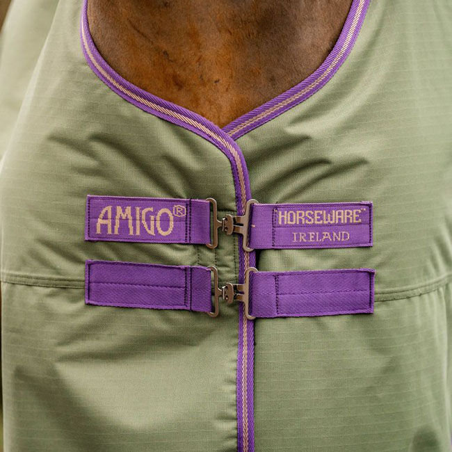 Horseware Amigo Hero Ripstop Turnout (0g Light) - Bramble/Winterberry/Taupe image number null