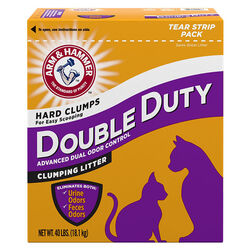 Arm & Hammer Double Duty Advanced Odor Control Clumping Cat Litter - 40 lb