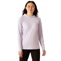Ariat Women's Rebar Sunblocker Hooded T-Shirt - Pastel Lilac