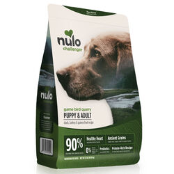 Nulo Challenger High-Protein Kibble for Puppy & Adult Dogs - Game Bird Quarry Recipe with Duck, Turkey & Guinea Fowl