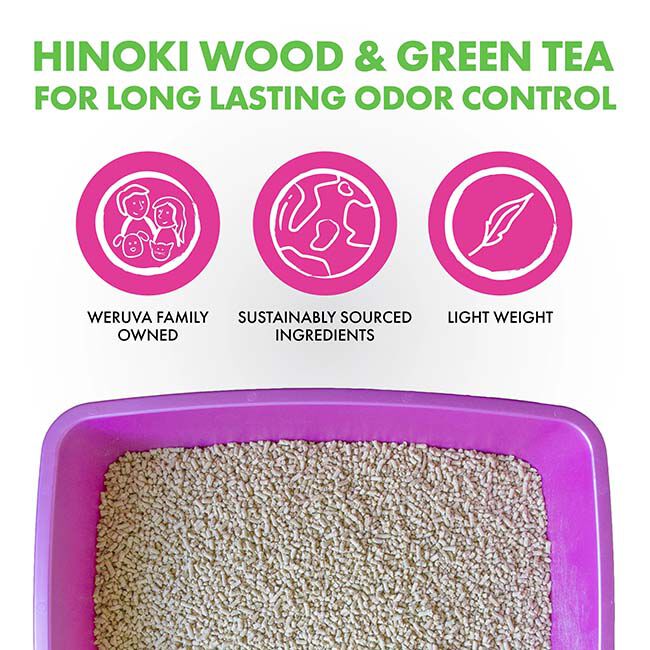 Weruva Cat Litter with Hinoki Wood & Green Tea image number null
