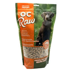 OC Raw Freeze-Dried Raw Meaty Rox Dog Food - Chicken, Fish & Produce Recipe