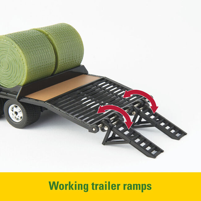 TOMY John Deere 1:32 Scale Round Bale Haying Set image number null