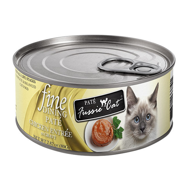 Fussie Cat Fine Dining Pate - Chicken Entree in Gravy - 2.82 oz image number null