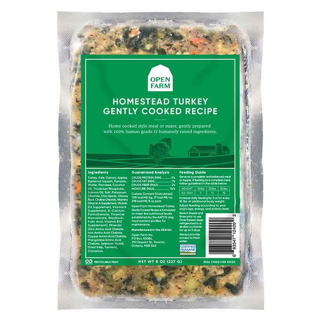 Open Farm Gently Cooked Dog Food - Homestead Turkey image number null