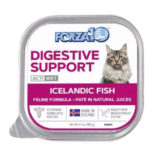 Forza10 Nutraceutic Actiwet Cat Food - Digestive Support Diet - Icelandic Fish Recipe - 3.5 oz image number null