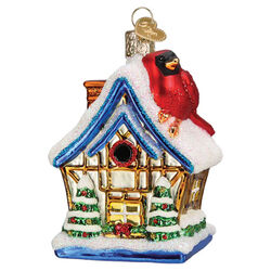 Old World Christmas Ornament - Cardinal Birdhouse