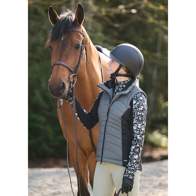 Kerrits Women's Counter Balance Quilted Riding Vest - Sagestone image number null
