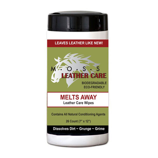 MOSS Naturals Melts Away Leather Care Cleaner Wipes - 26-Count image number null