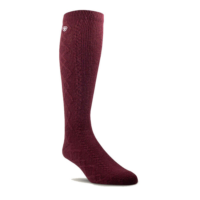Ariat Women's Countryside Tall Socks - Tawny Port image number null