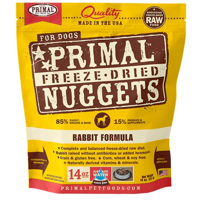 Primal Freeze Dried Rabbit Nuggets Dog Food image number null