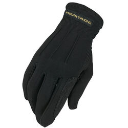 Heritage Performance Gloves Power Grip Nylon Gloves - Black
