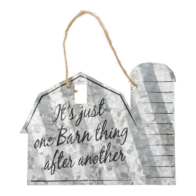 Tough1 Corrugated Metal Sign - It's Just One Barn Thing After Another image number null