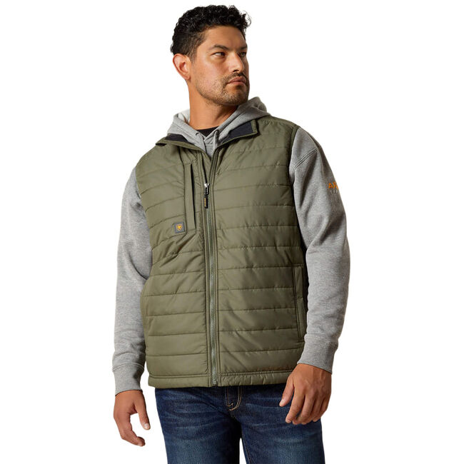 Ariat Men's Rebar Cordura Ripstop Lightweight Insulated Vest - Beetle image number null