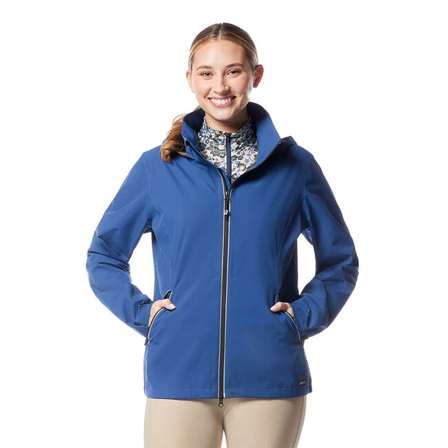Kerrits Women's Down the Line Waterproof Jacket - True Blue image number null
