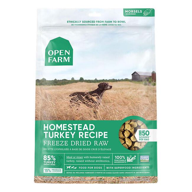 Open Farm Homestead Freeze Dried Raw Dog Food - Turkey Recipe image number null