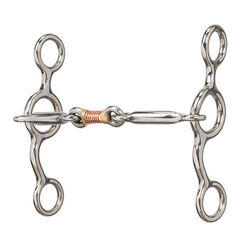 Weaver Equine All Purpose Bit with Sweet Iron Copper Wire Wrapped Dogbone Mouth