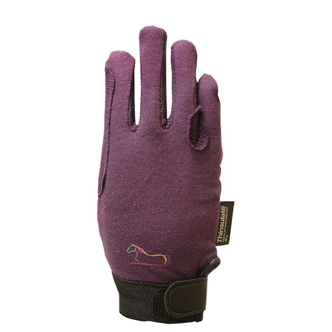 PRI Thinsulated Cotton Pebble-Grip Gloves Purple image number null