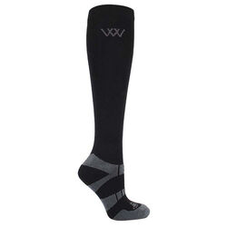 Woof Wear Long Bamboo Riding Socks - 2 Pairs - Black - Closeout