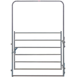 Behlen 6' x 9' Galvanized Utility Arch Gate - Pin Hook-Up