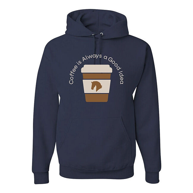 Kelley and Company Hoodie - Coffee is Always a Good Idea - Navy image number null