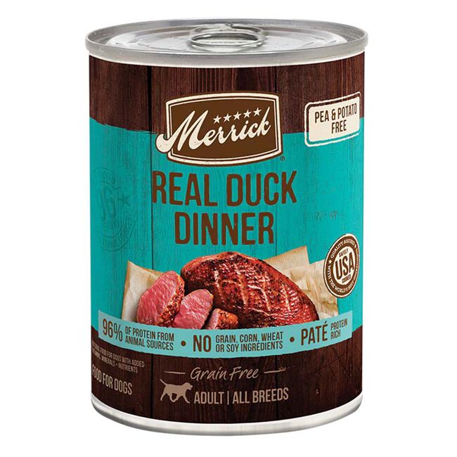 Merrick Grain-Free Dog Food - Real Duck Dinner - 12.7 oz image number null
