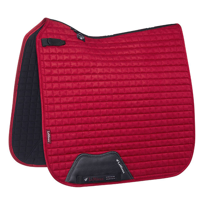 LeMieux Suede Dressage Pad - Chilli image number null