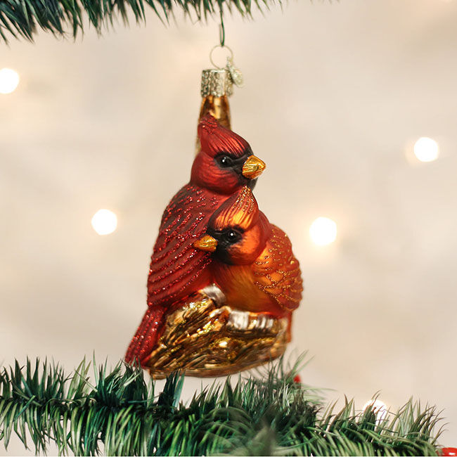 Old World Christmas Ornament - Pair of Cardinals image number null