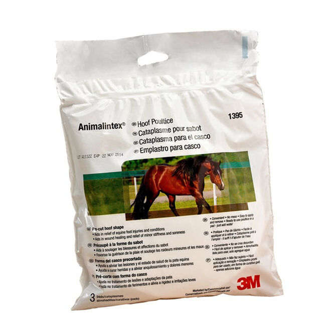 3M Animalintex 5.5" x 5.5" Hoof Poultice - 3-Pack image number null