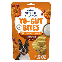 Natural Balance Yo-Gut Bites for Dogs - Pumpkin & Cranberries - 4.5 oz