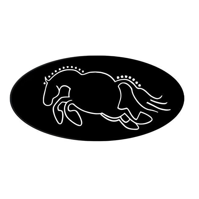 Horse Hollow Press Helmet Sticker - "Chubby Hunter Pony" image number null