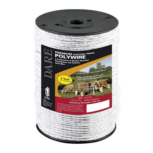 Dare Electric Fence Wire 1312 White image number null