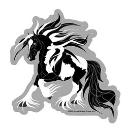 Horse Hollow Press Die-Cut Sticker - Gypsy Vanner