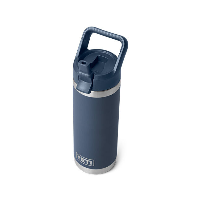 YETI Rambler 18 oz Water Bottle with Straw Cap - Navy image number null