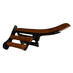 Horse Fare Cast Iron and Wood Saddle Rack