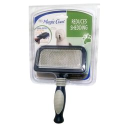 Four Paws Magic Coat Dual Sided Action Brush with Shedding Blade