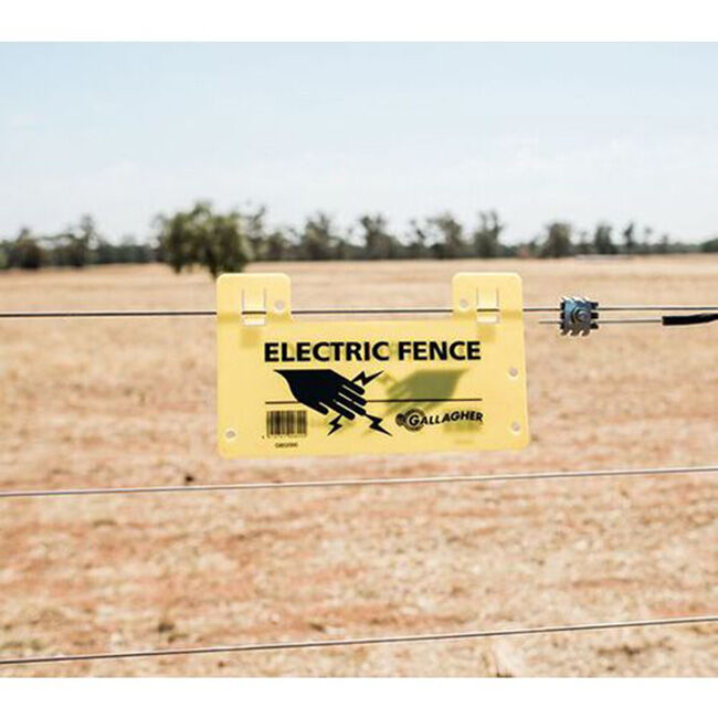 Gallagher Electric Fence Warning Sign image number null