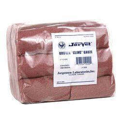 Jorvet Brown Cling Gauze - 3" x 5 Yards