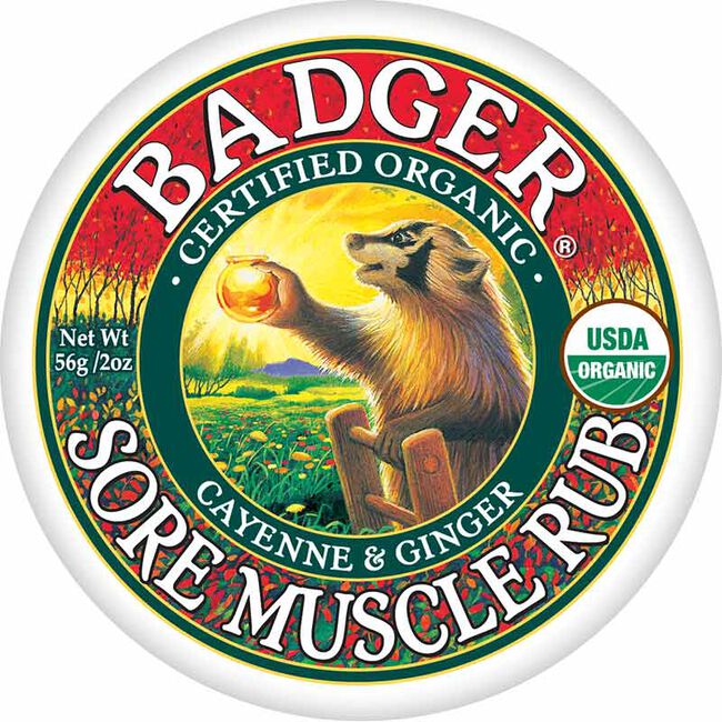 Badger Organic Sore Muscle Rub Tin image number null
